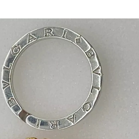 Auth $3 start BVLGARI Key Ring /Pendant SV925 11.4g W/Box 💟⬇️please read NOTE ⬇️ - Picture 8 of 13